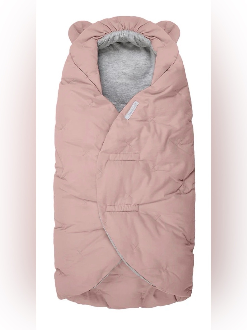 Kids Cozy Puffer Sleeping Bag Jacket in Blush Pink